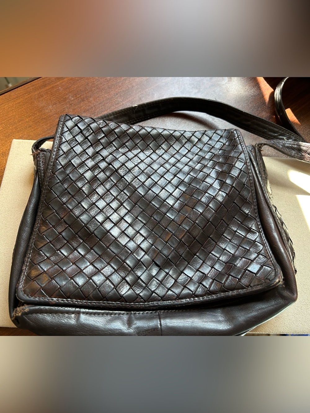 Vintage 1970s Bottega Venetia Intrecciato Classic Bag